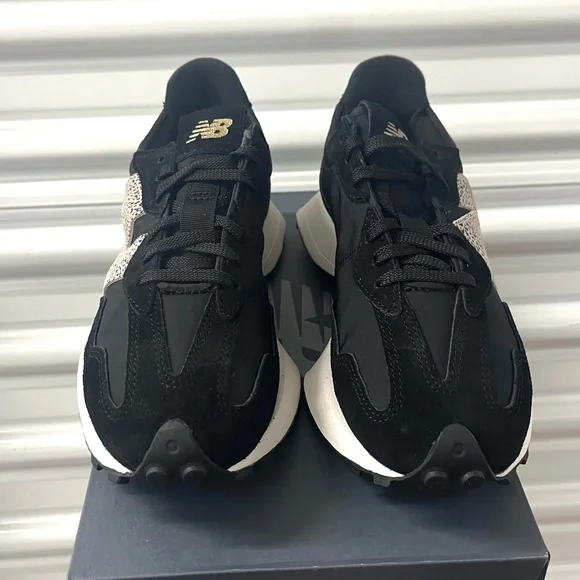 New Balance 327 Animal Print Logo Casual Women Sneakers Black Leopard various sz - Picture 9 of 11